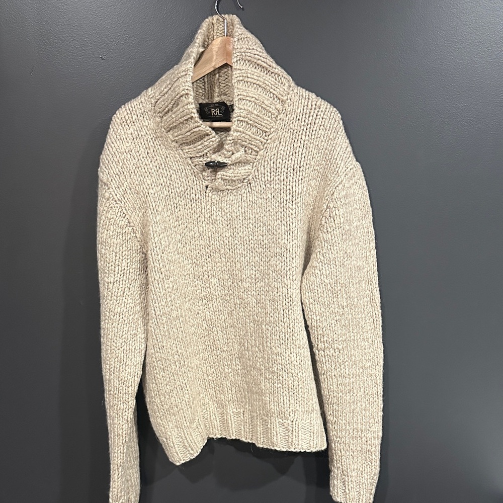 Ralph Lauren Double RL Cream Men’s  Sweater XXL